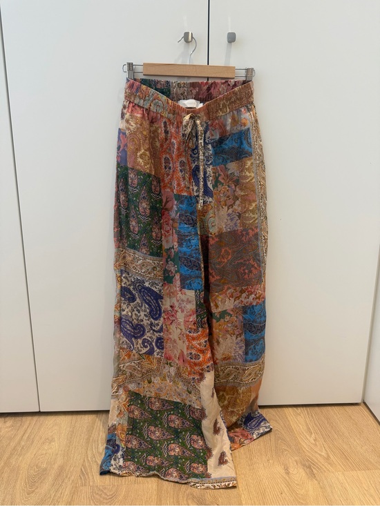 Zimmermann Pants - Zimmermann Multi-Color Patchwork Maxi pants